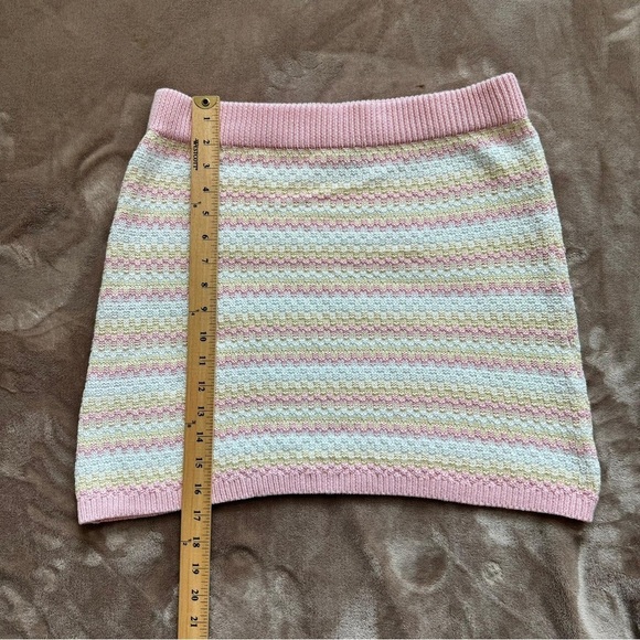 Wild Fable Striped Knitted Mini Skirt Size L - Picture 2 of 7